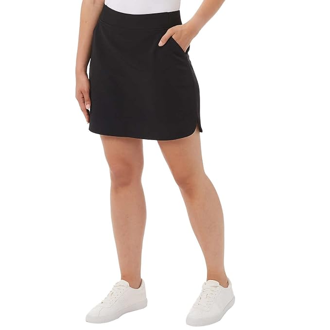 32 Degrees Cool Skort with Pockets - Women's Athletic Black Skirt