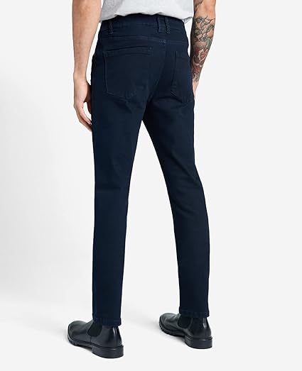Kenneth Cole Men’s Straight Fit Jeans - Stretch, Classic Denim, Casual Everyday Wear