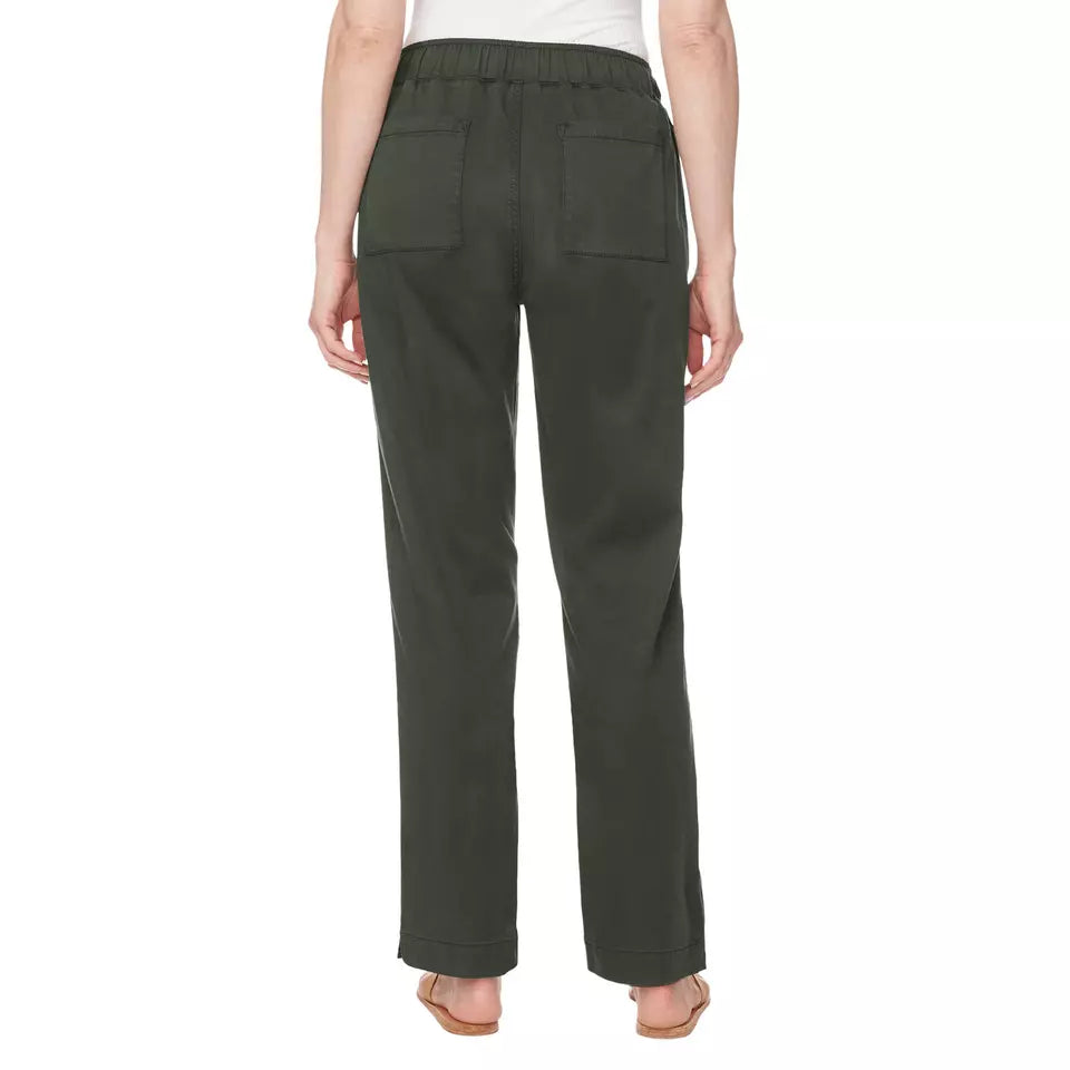 Hilary Radley Women's Soft Tencel Pull-On Pants