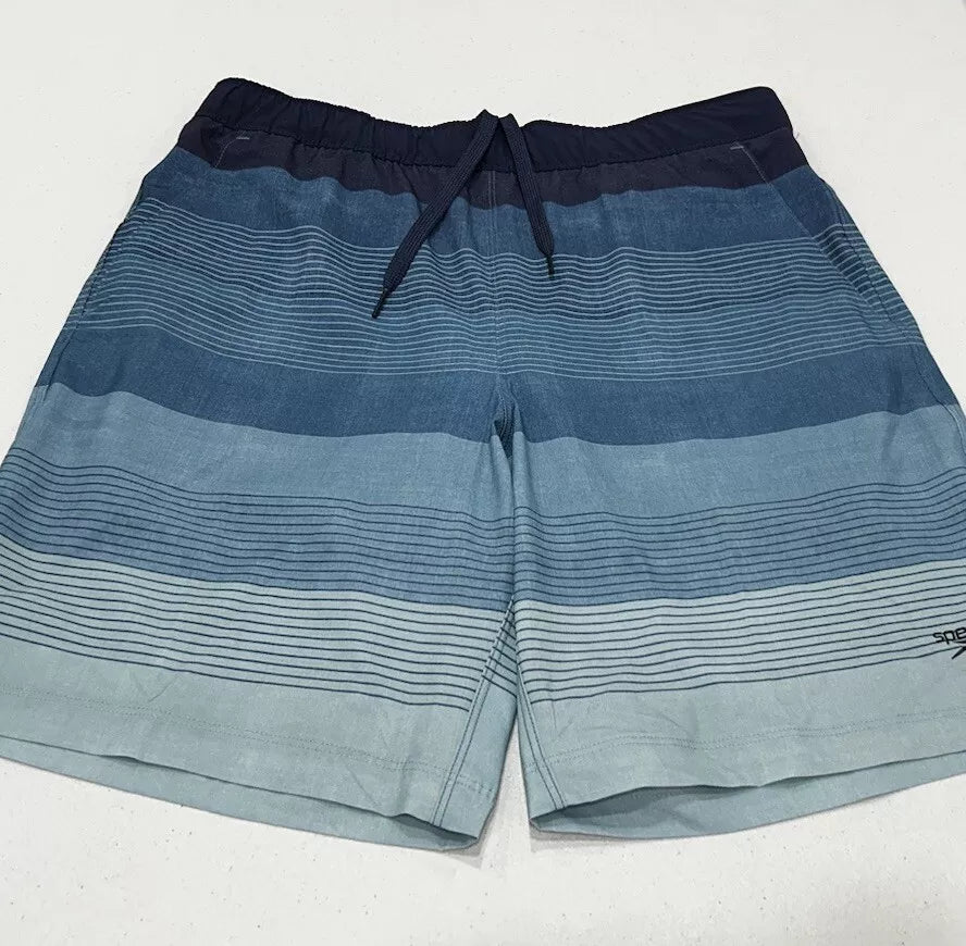 Speedo Men's Volley Swim Shorts - Quick-Dry Elastic Waist Swim Trunks with Pockets
