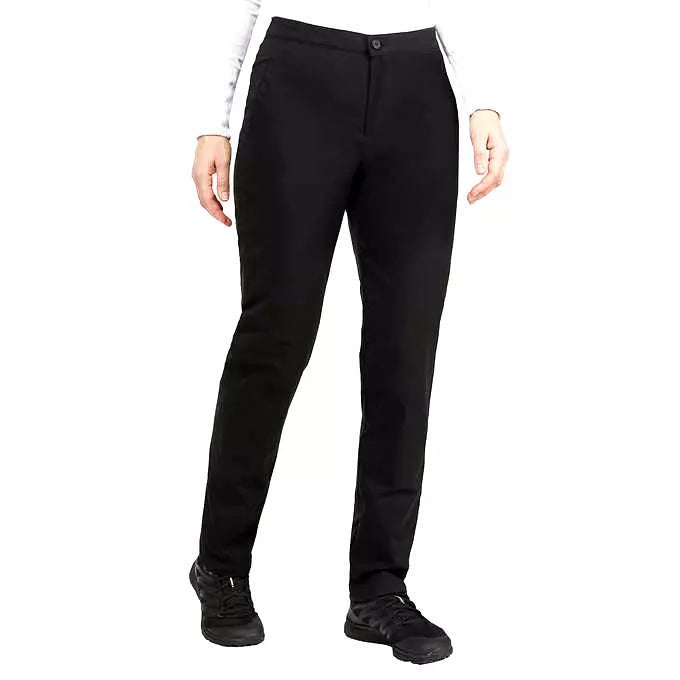 Stormpack Ladies Black Wind Pants Fleece-Lined with Zipper Accents