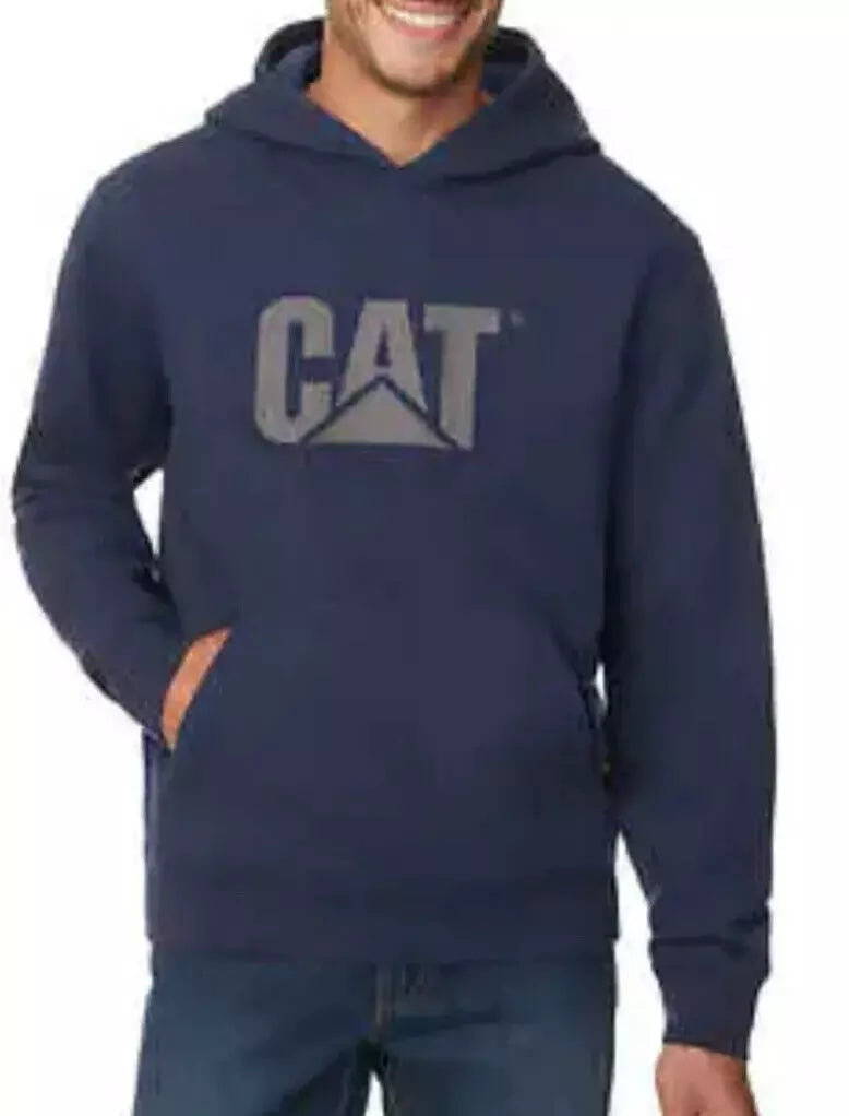 Caterpillar Men's Hooded Fleece Sweatshirt Embroidered Logo