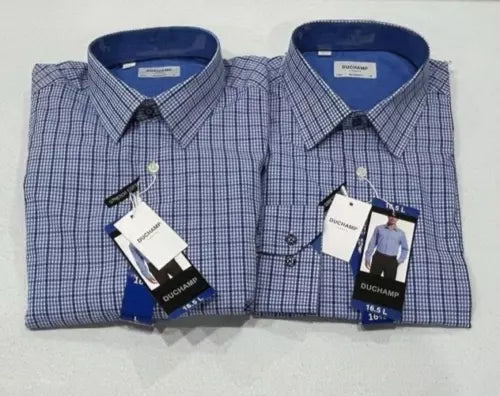 Duchamp Men's Tailored Shirt - Slim Fit, Button-Up Dress Shirt