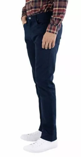 Jachs Men's 5-Pocket Pants - Slim Fit, Stretch, Casual Everyday Wear -