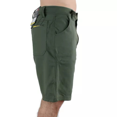 Gerry Men’s Quick-Dry Elastic Waist Pull-On Trail Shorts – Black, Green, Tan, Outdoor Activewear XX-Large