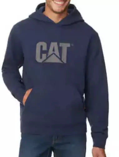 Caterpillar Men's Hooded Fleece Sweatshirt Embroidered Logo