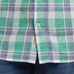 Weatherproof Vintage Men's Linen-Cotton Short Sleeve WoveN- Lightweight, Button-Down