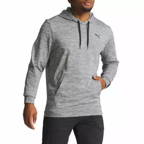 Puma Men's Pullover Hoodie Logo Fleece Lined Adjustable Drawstring Hood