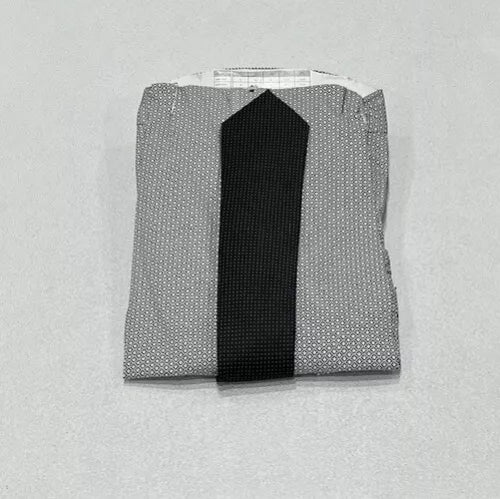 Nick Graham Men's Performance Cotton Dress Shirt with Tie Set | Slim Fit Stretch Button-Down Shirt