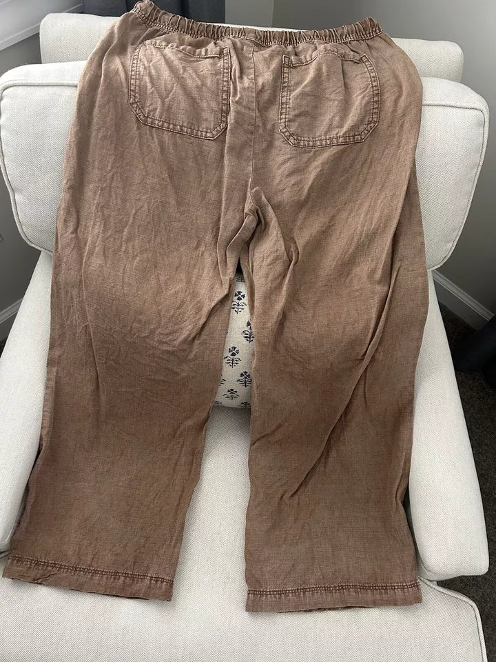 Splendid Angie Crop Wide Leg Pants - Chic and Comfortable(XXL)