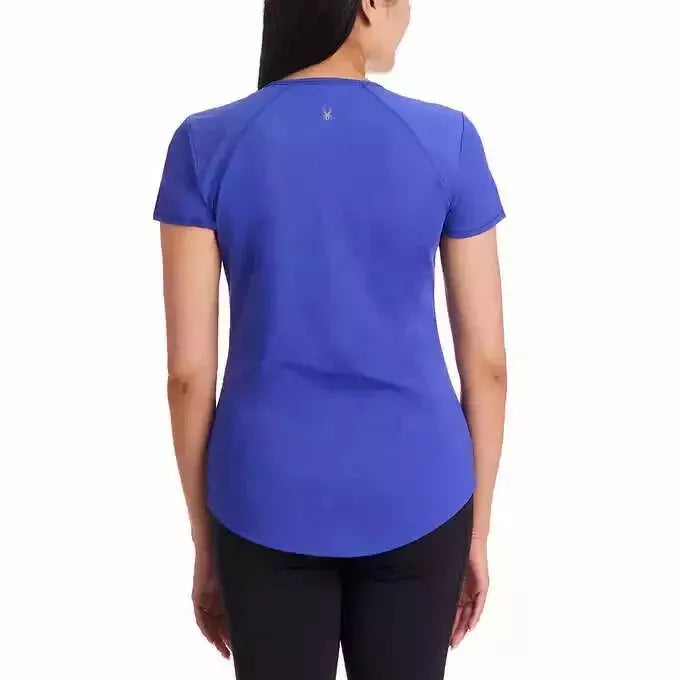 Spyder Active Women's Crewneck Short Sleeve Tee – Lightweight Performance T-Shirt for Active Lifestyle