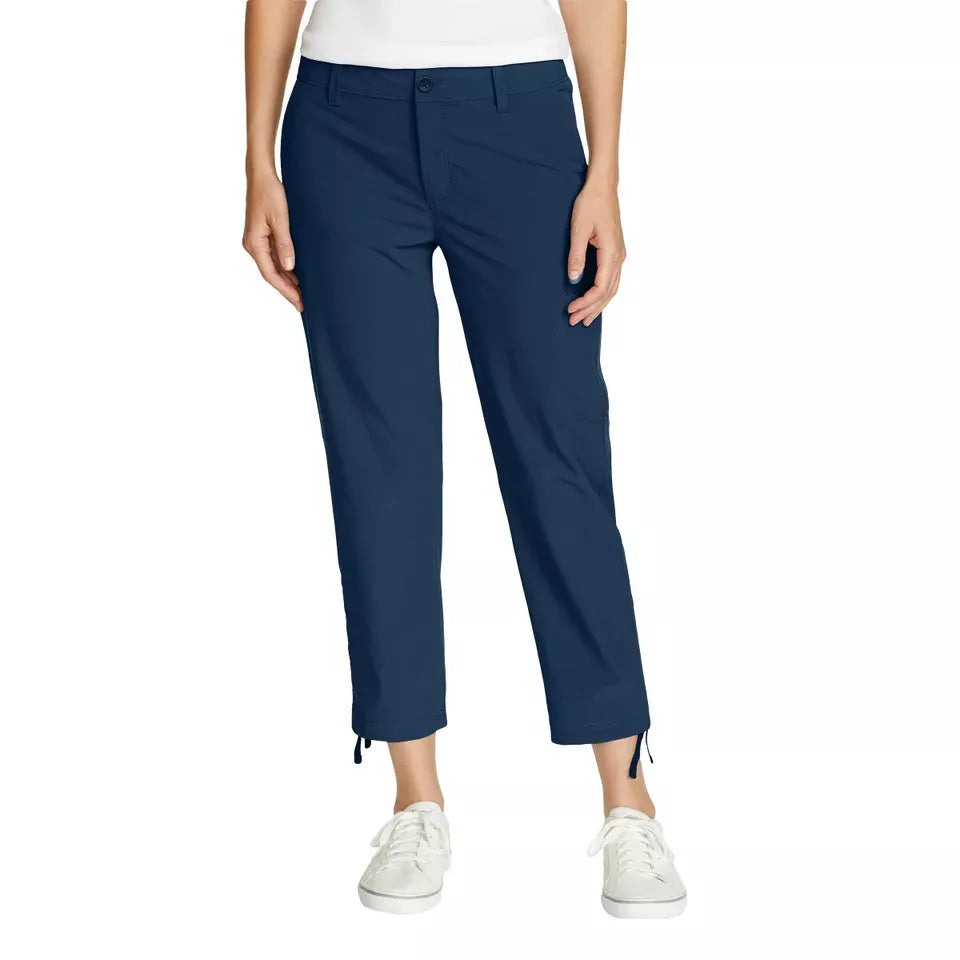 Eddie Bauer Women's Ripstop Stretch Capri with Secure Pockets – Lightweight Outdoor Pants