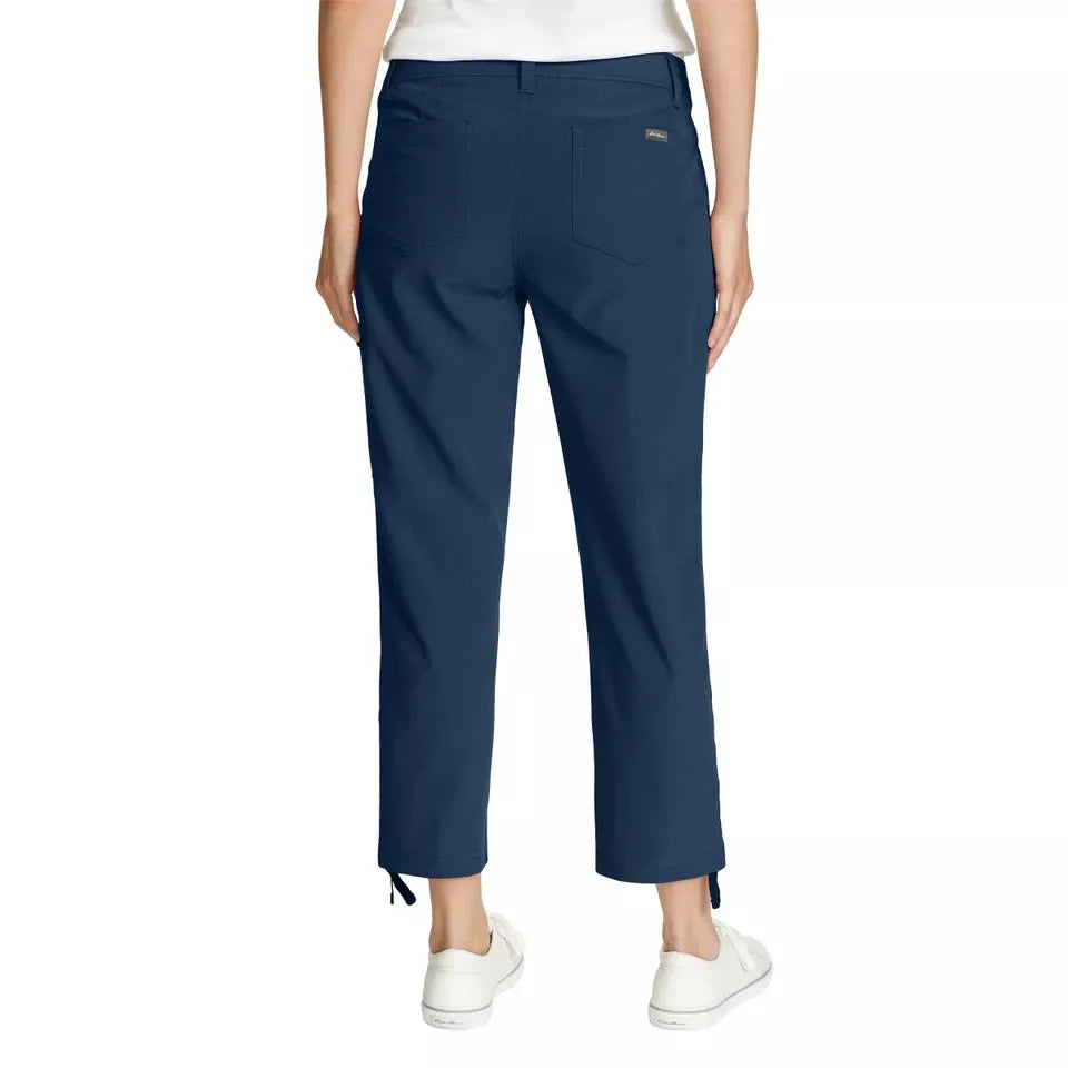 Eddie Bauer Women's Ripstop Stretch Capri with Secure Pockets – Lightweight Outdoor Pants