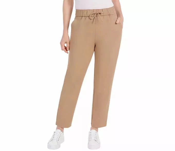 Hilary Radley Women's Pull-On Pants with Drawstring Waist – Comfortable & Stylish