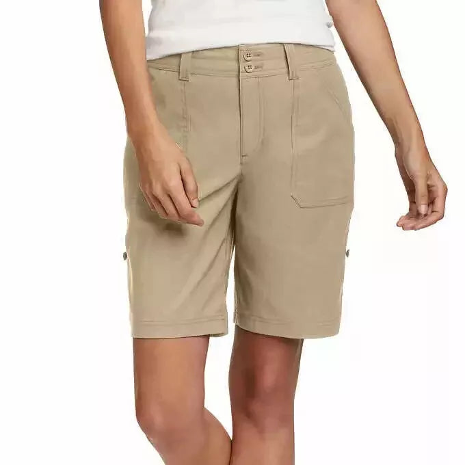 Eddie Bauer Women’s Stretch Bermuda Shorts, Rolled Hem