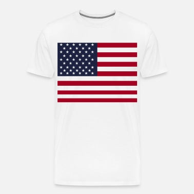 Americana Men's Tee Shirt | White Crew Neck T-Shirt | Classic Casual Top