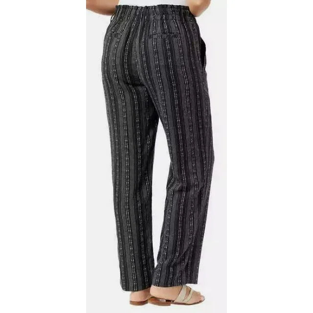 Briggs Women's Linen Blend Pull-On Pant - Comfortable & Stylish Lightweight Trousers