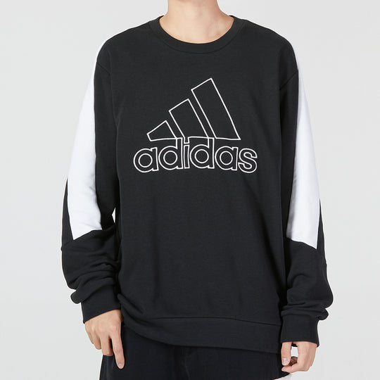 Adidas Men's Embroidered Big Logo Crewneck Sweatshirt