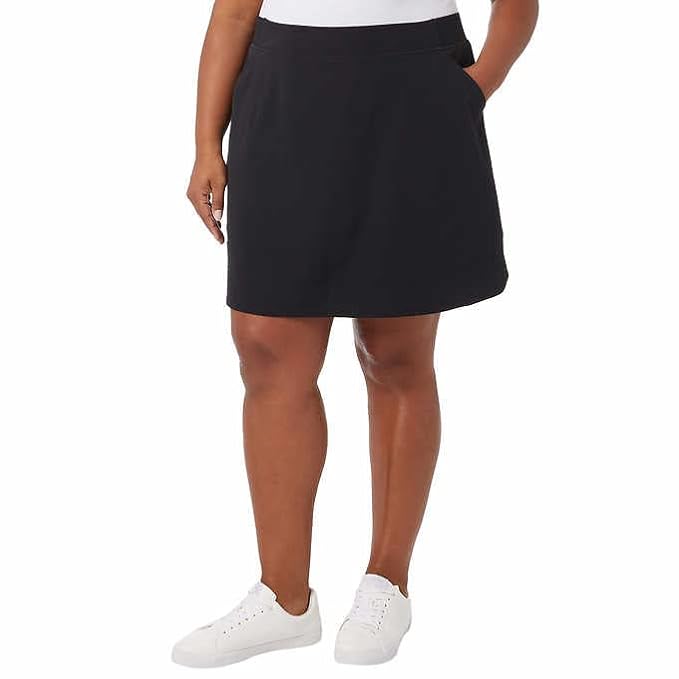 32 Degrees Cool Skort with Pockets - Women's Athletic Black Skirt