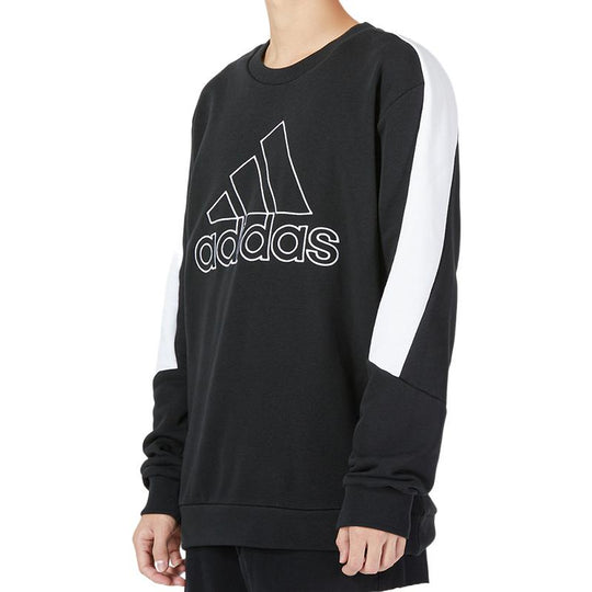 Adidas Men's Embroidered Big Logo Crewneck Sweatshirt