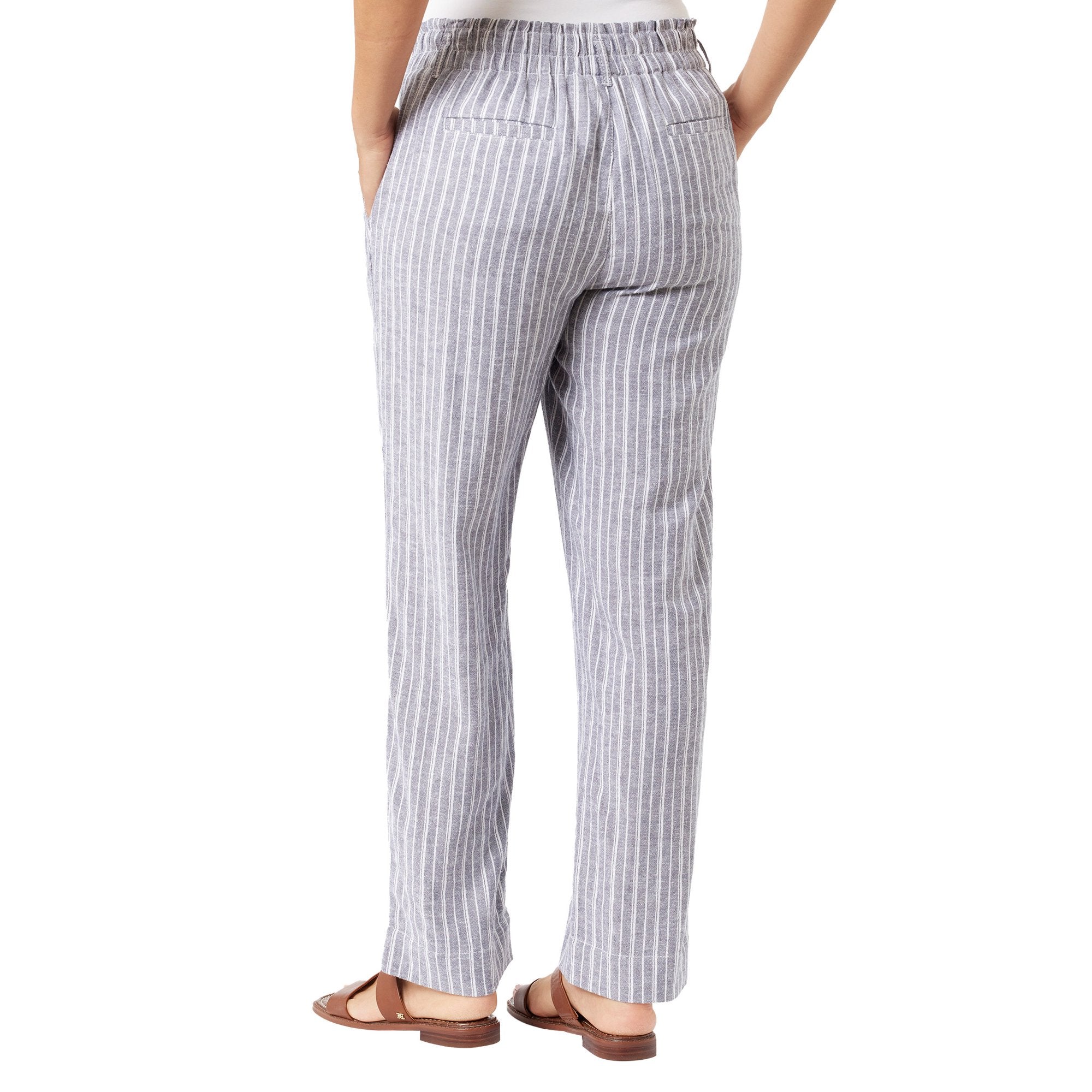 Briggs Women's Linen Blend Pull-On Pant - Comfortable & Stylish Lightweight Trousers