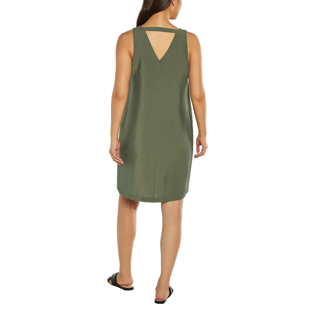 Banana Republic Ladies' Satin Sleeveless Dress - Elegant Summer Evening Wear