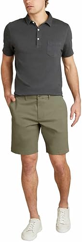 English Laundry Men's Flat Front Shorts | Slim Fit | Stretch Cotton | Casual Summer Style