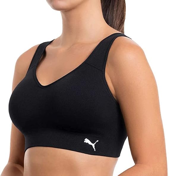 PUMA Women's Seamless Sports Bra 2-Pack - M - Comfortable, Stretchy, Supportive