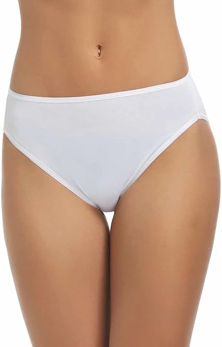 Felina Women’s Hi-Cut Cotton Stretch Panties (8-Pack) - Size S Multicolor