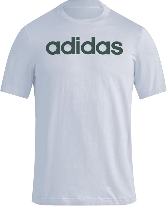 Adidas Men's Linear Logo T-Shirt Short Sleeve Crew Neck