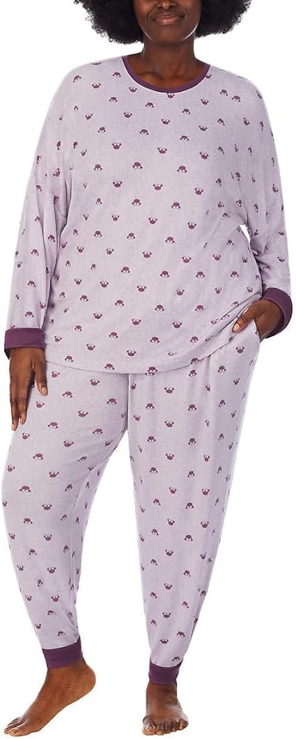 Disney Women's Cozy Character 2-Piece Pajama Set - Minnie Mouse Design