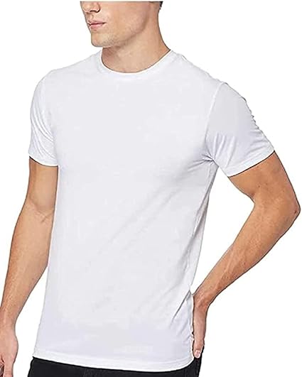 32 Degrees Men’s 3-Pack White Crew Neck T-Shirts - Soft Cotton Blend, Moisture-Wicking, Breathable