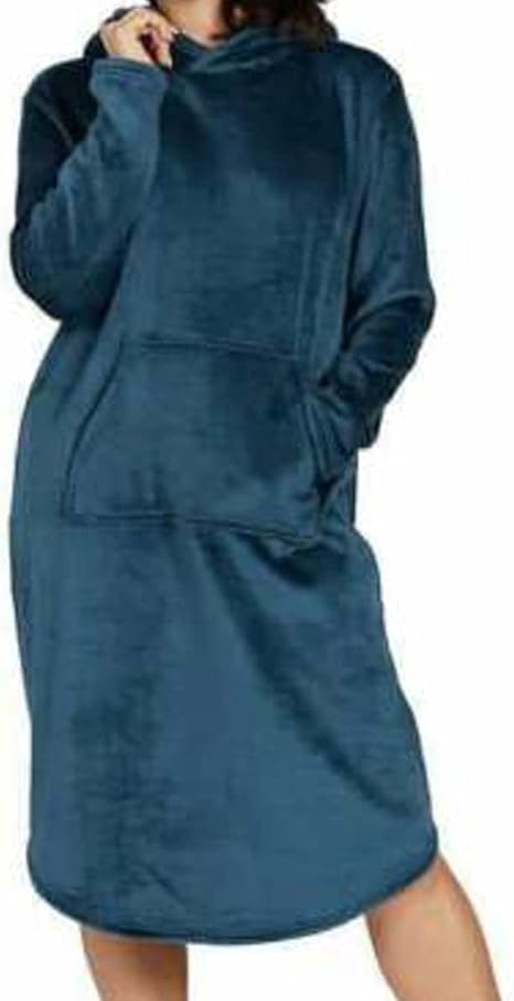 32 Degrees Women's Hooded Lounger - Ultra-Soft, Relaxed Fit Full-Length Hooded Lounge Dress