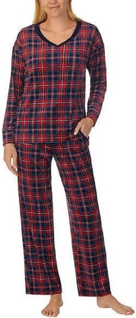 Nautica Women's Cozy Fleece Pajama Set - Soft, Comfortable Sleepwear for Ultimate Relaxation