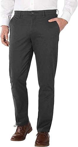 English Laundry Men's Bryant Chino Pants | Slim Fit | Stretch Cotton | Casual & Office Wear