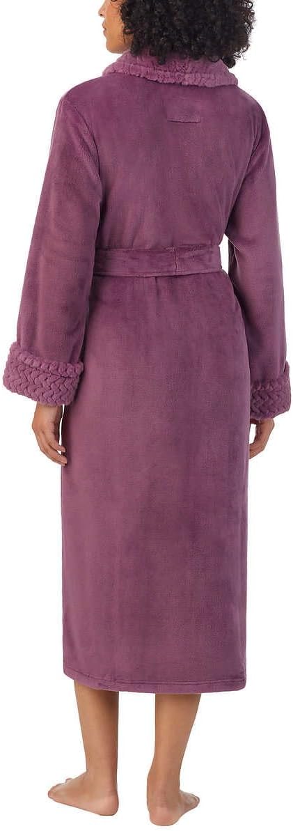 Carole Hochman Women's Shawl Collar Plush Robe - Soft, Cozy, and Stylish Loungewear