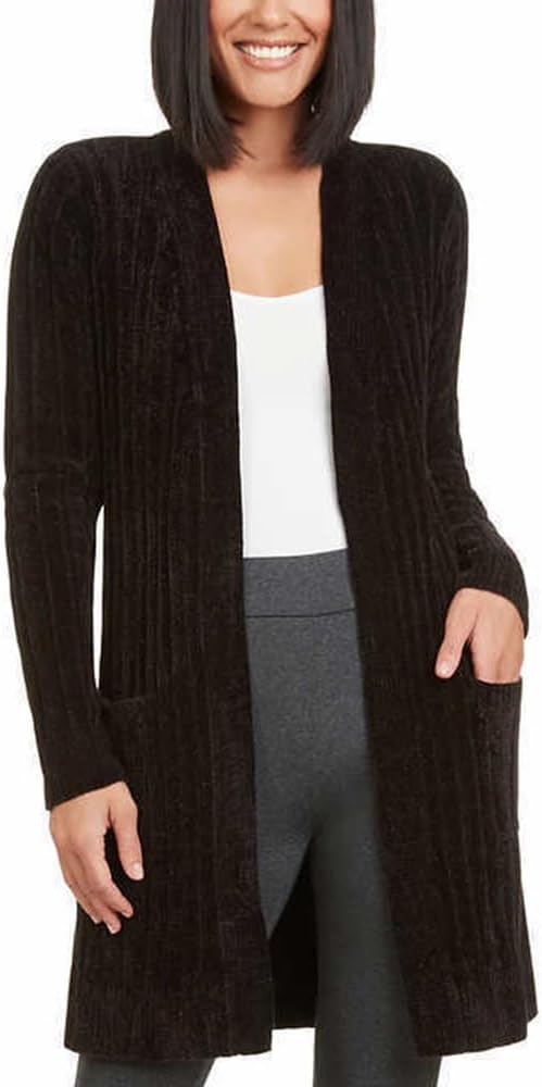 Matty M Women's Chenille Ribbed Open Front Cardigan – Soft, Cozy & Stylish Layer