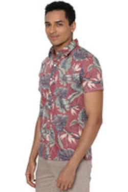 Cooke Street Men’s Hawaiian Camp Shirt - Short Sleeve, Button-Down, Tropical Print, Casual Vacation Wear