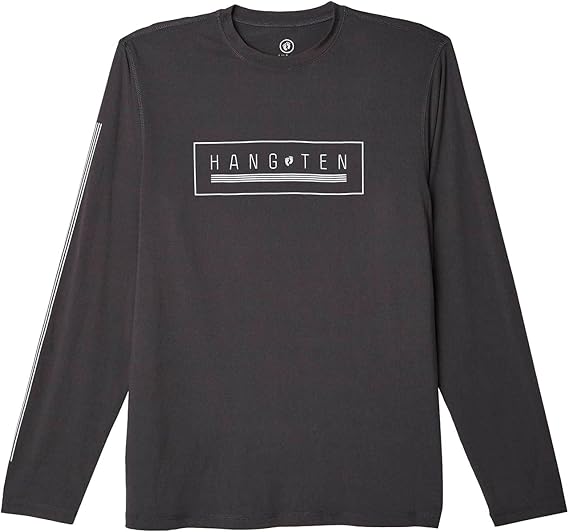 Hang Ten Men's Long Sleeve Graphic Tee | Casual Surf Style T-Shirt | Lightweight & Comfortable