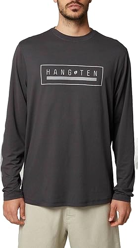 Hang Ten Men's Long Sleeve Graphic Tee | Casual Surf Style T-Shirt | Lightweight & Comfortable