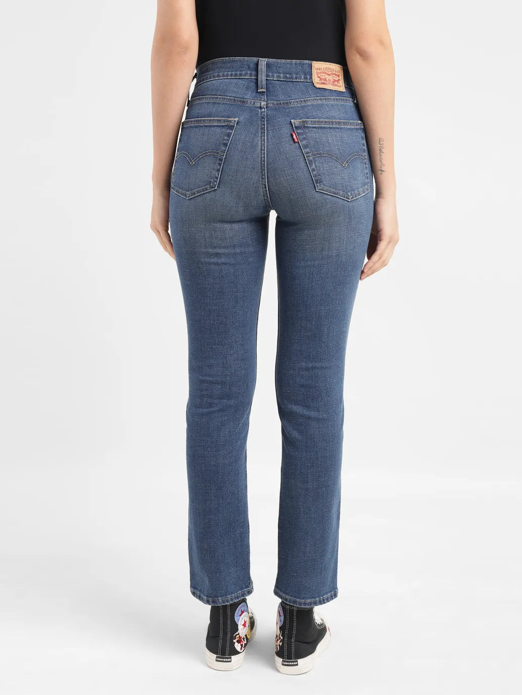 Levi's Women's High-Rise 724 Straight Fit Jeans - Medium Wash