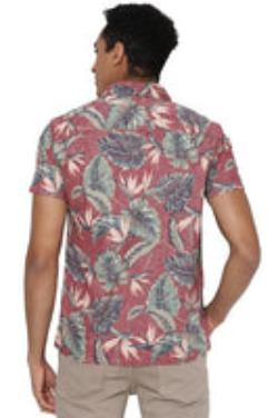 Cooke Street Men’s Hawaiian Camp Shirt - Short Sleeve, Button-Down, Tropical Print, Casual Vacation Wear