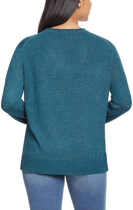 Ella Moss Women's Crewneck Sweater - Soft Knit Long Sleeve Pullover