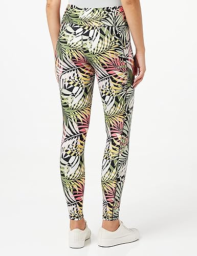 DKNY Women's High Waist Printed Performance Leggings – Tight Fit, Stretchy Activewear for Workout & Yoga