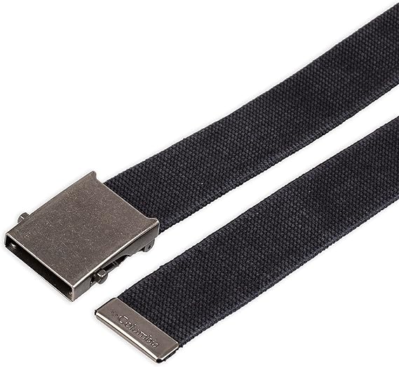 Columbia Men's Military-Style Web Belt | Adjustable Fit | Durable Canvas | Casual & Outdoor Use