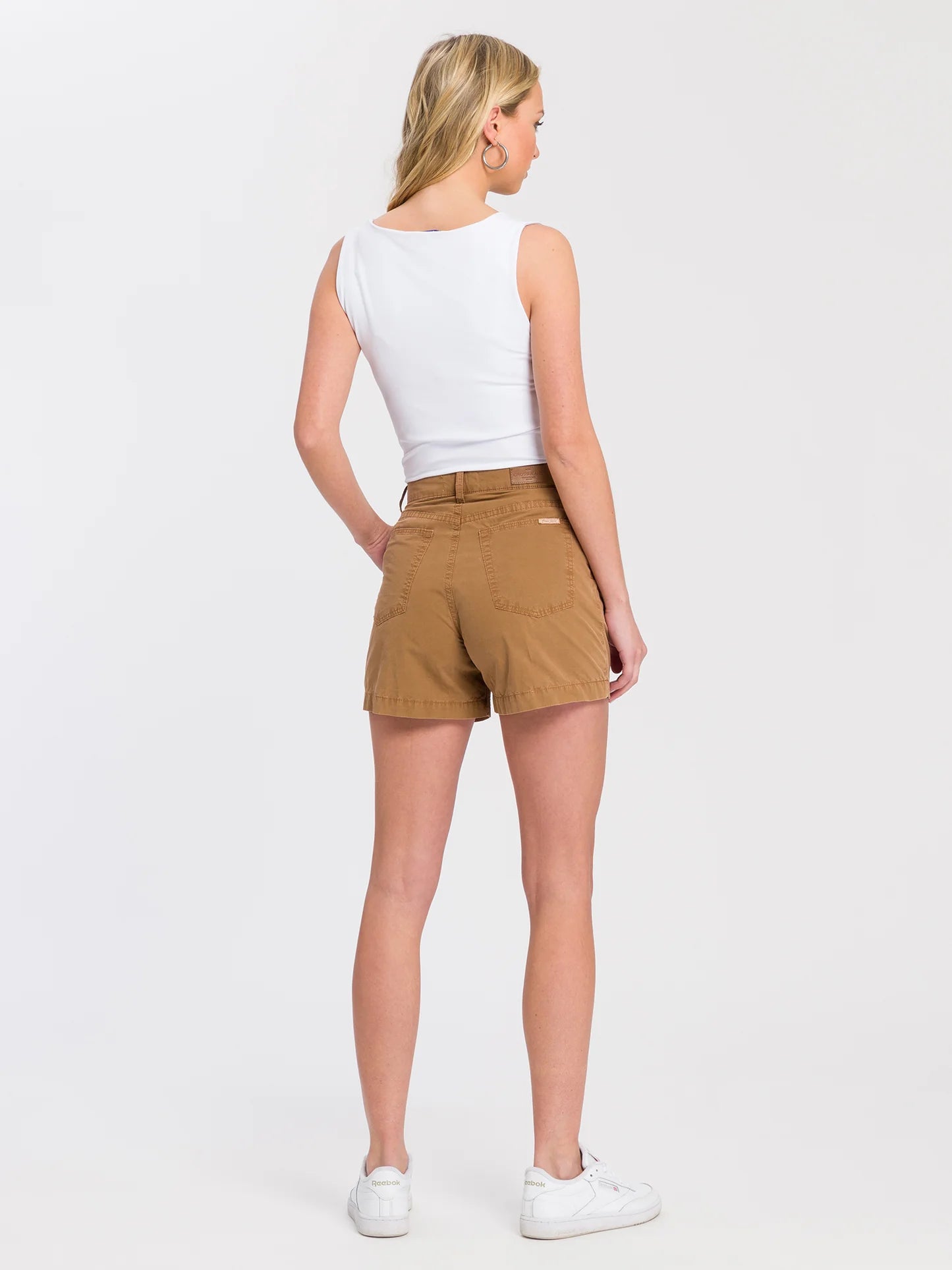 Women's Chino Shorts - Brown, Cross Jeans