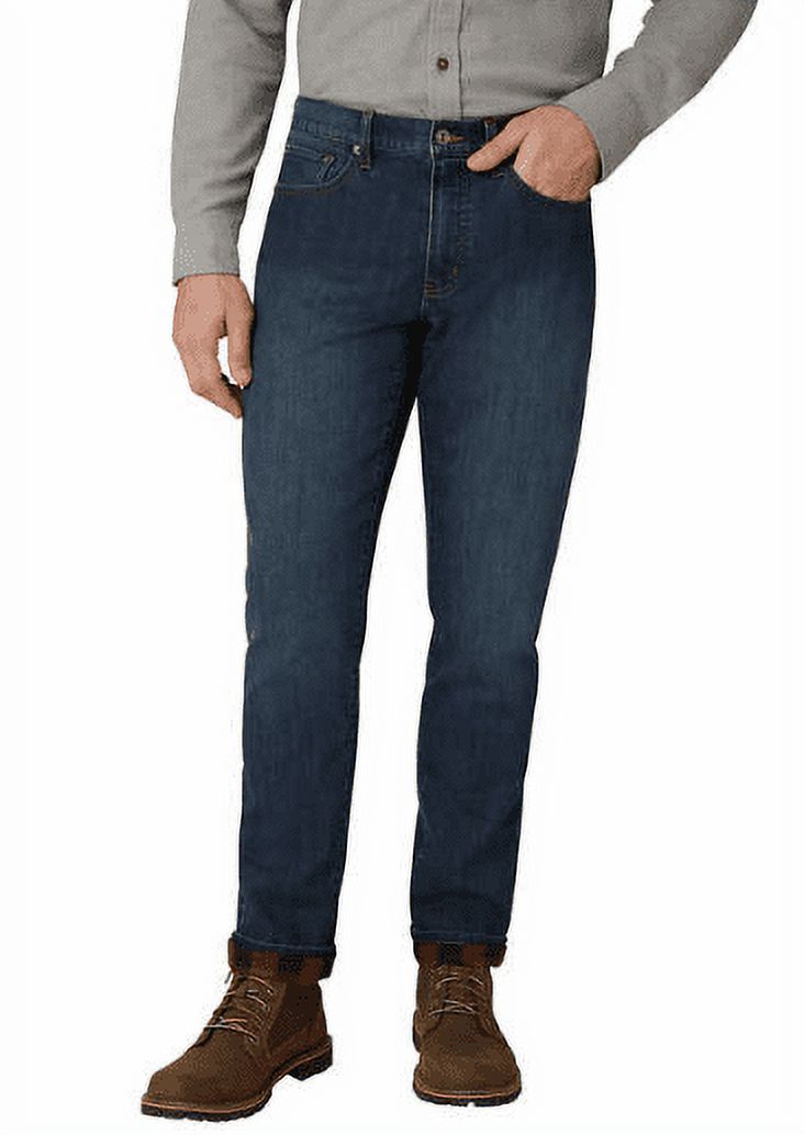 Eddie Bauer Men's Flannel-Lined Denim Straight Pants