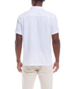 Weatherproof Vintage Men's Linen-Cotton Short Sleeve WoveN- Lightweight, Button-Down