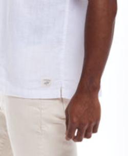 Weatherproof Vintage Men's Linen-Cotton Short Sleeve WoveN- Lightweight, Button-Down