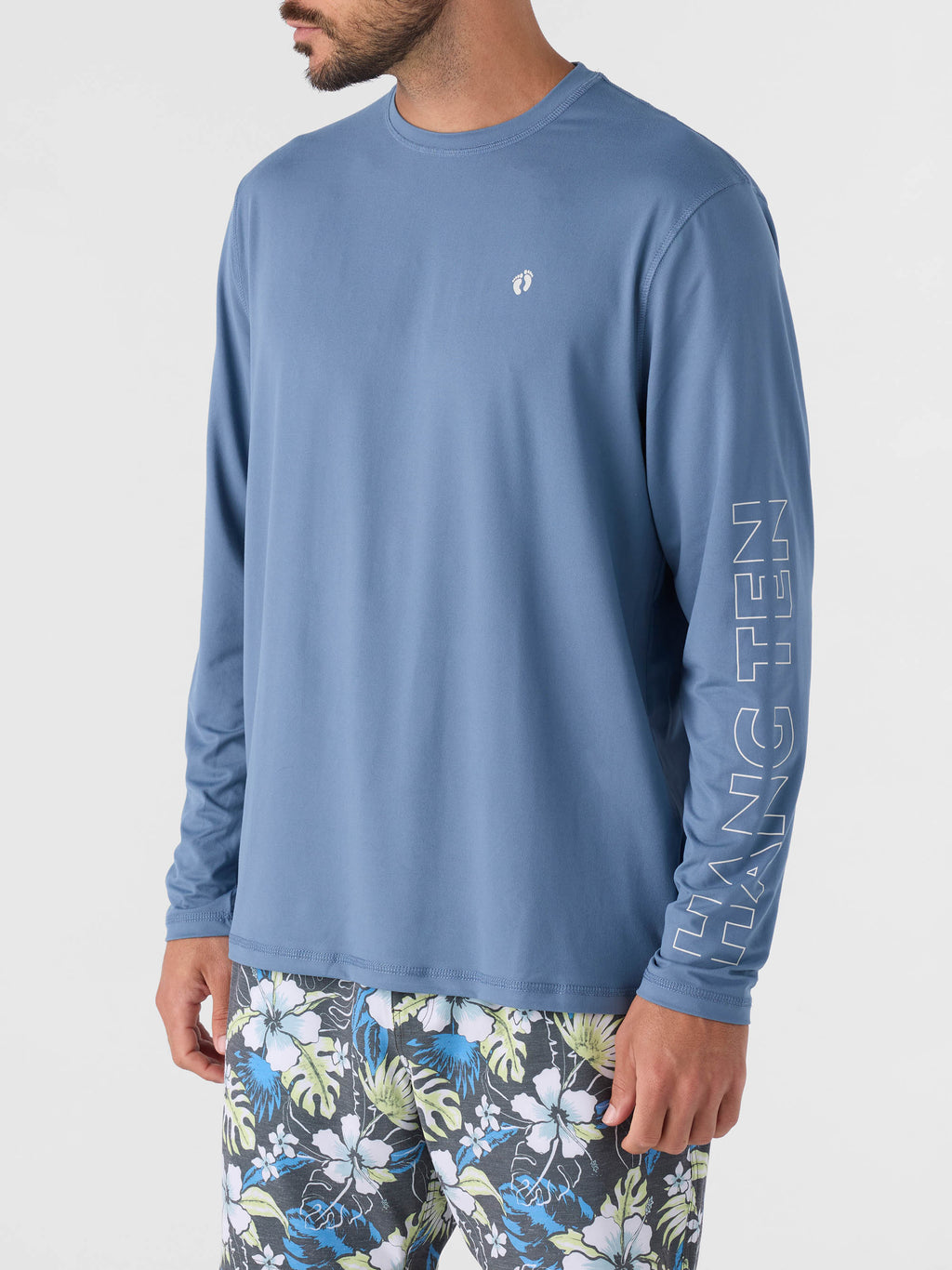 Hang Ten Men's Long Sleeve Graphic Tee | Casual Surf Style T-Shirt | Lightweight & Comfortable